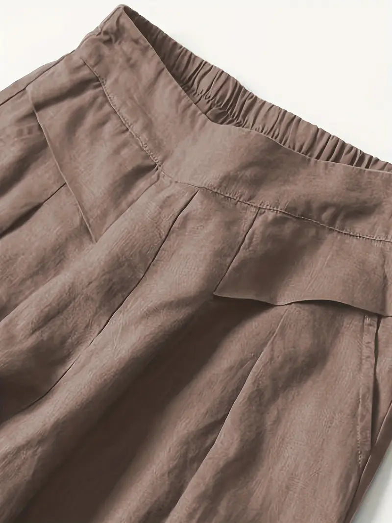 Anina - Linen Wide Leg Pant