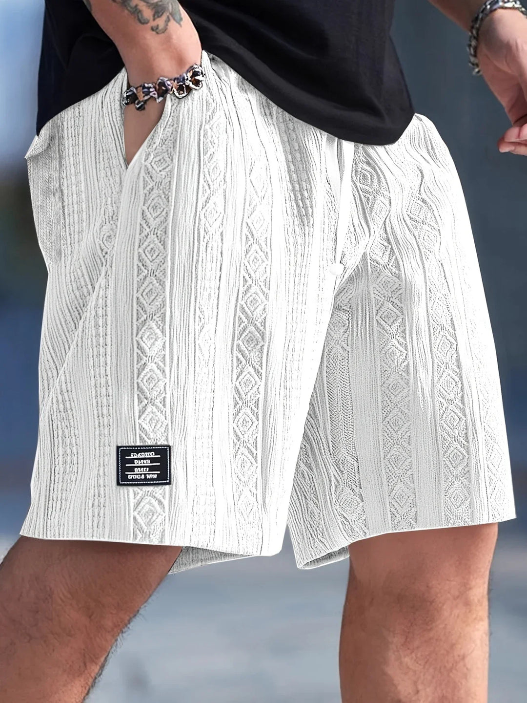 Andrew - Adjustable Drawstring Waist Shorts