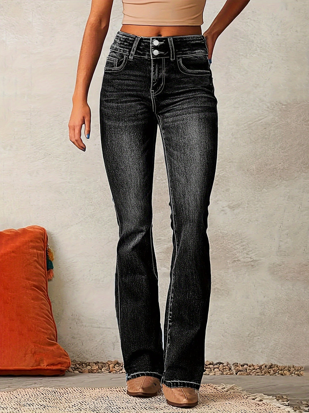 Andiara - High Waist Flared Jeans