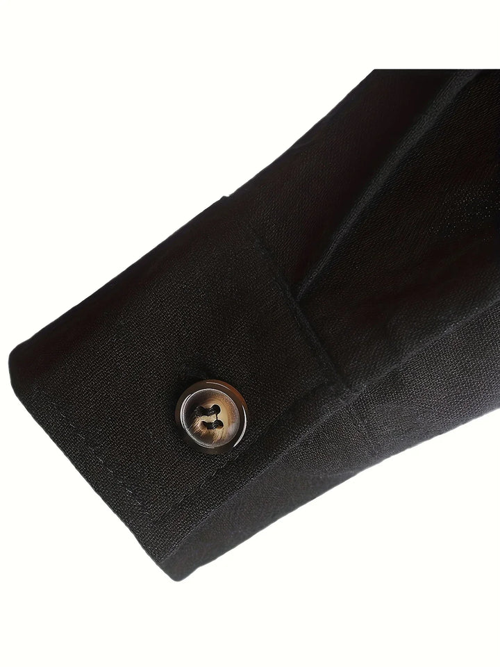 Shayne - Lightweight Cotton Linen Long Sleeve Shirt