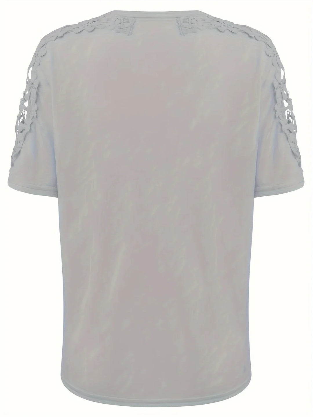 Ancuta - Elegant Summer Short Sleeve T Shirt With Lace