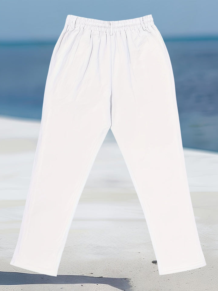 Aznar - Casual Linen Elastic Pant