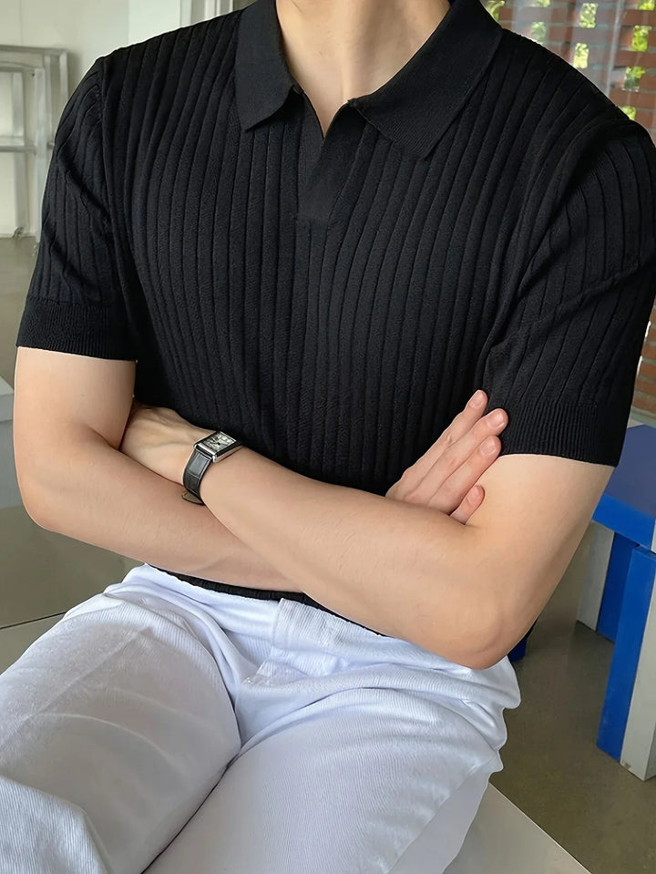 Avgustin - Casual Short Sleeve Polo Shirt