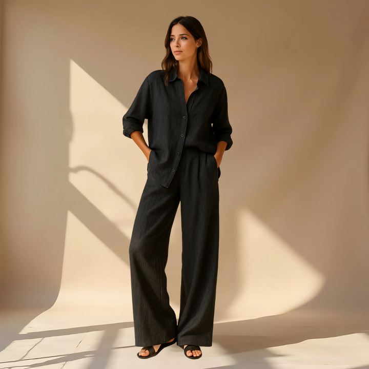 Ashleigh - Shirt And Pants 2-Piece Set