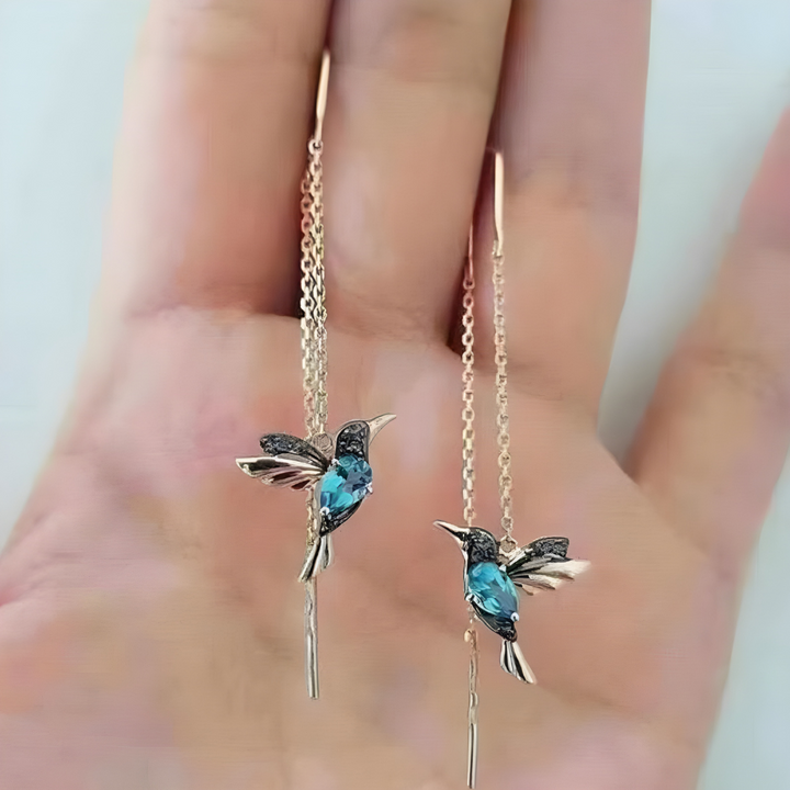Arsenija - Earrings With Hummingbird