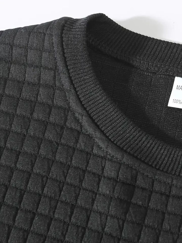 Beckham - Bohemian Plaid Long Sleeve Sweater