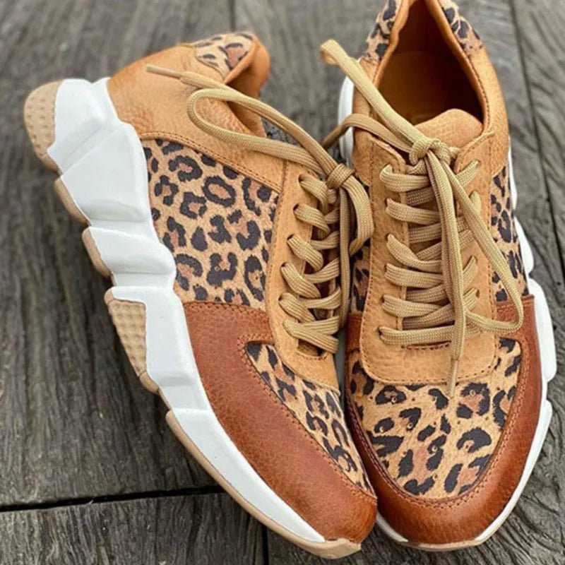 Caoimhe | Comfortable Leopard Sneakers