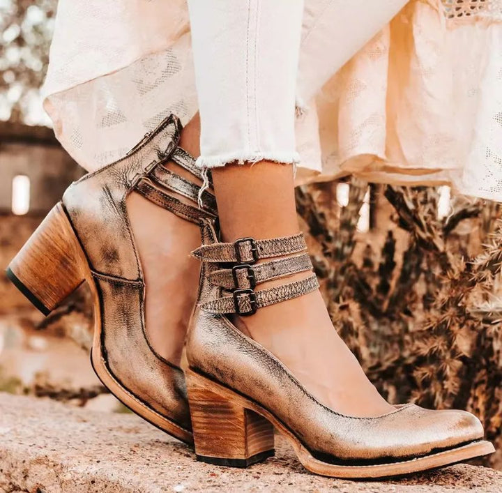 Steffie – Wooden High Heels