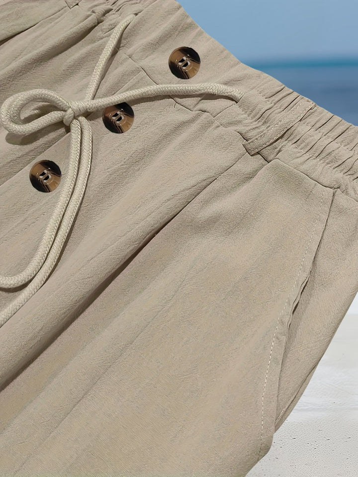 Aznar - Casual Linen Elastic Pant