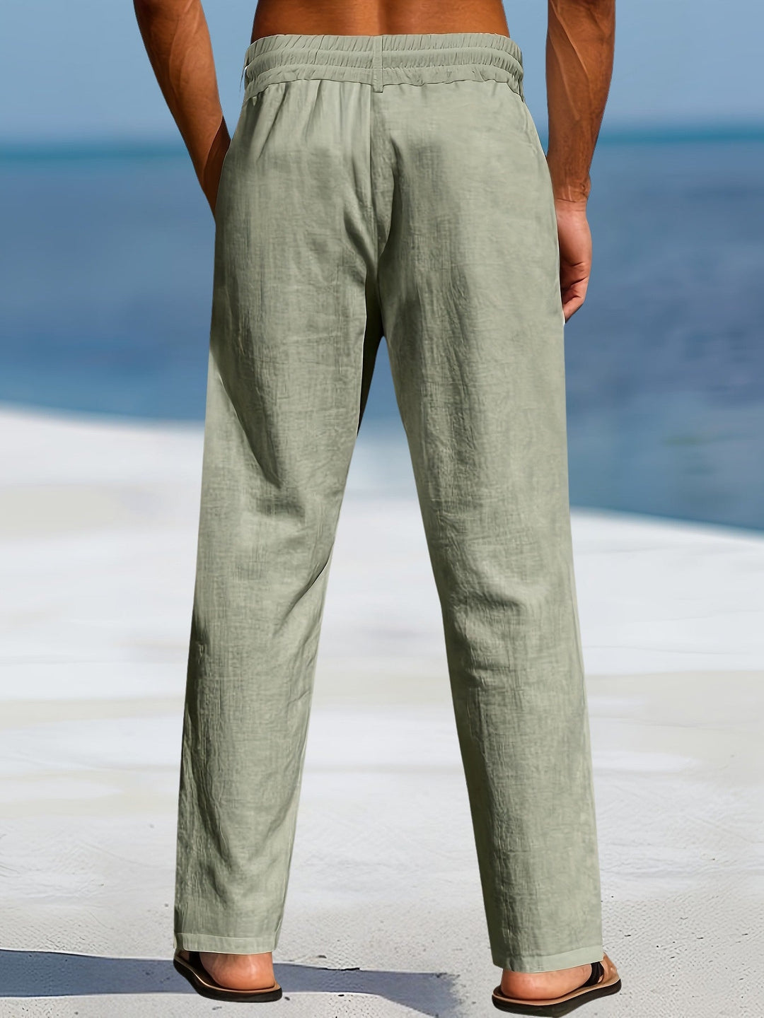 Aznar - Casual Linen Elastic Pant