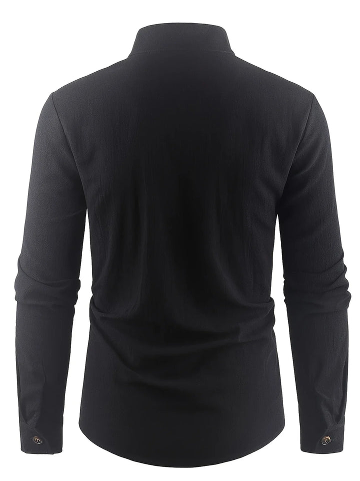 Shayne - Lightweight Cotton Linen Long Sleeve Shirt