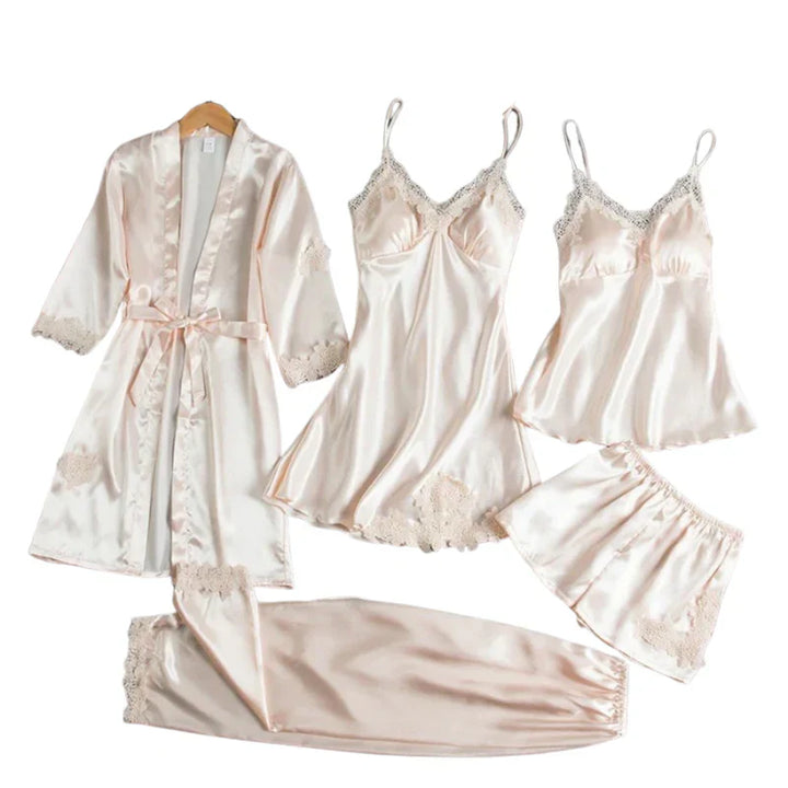 Audrey - 5 Piece Satin Set