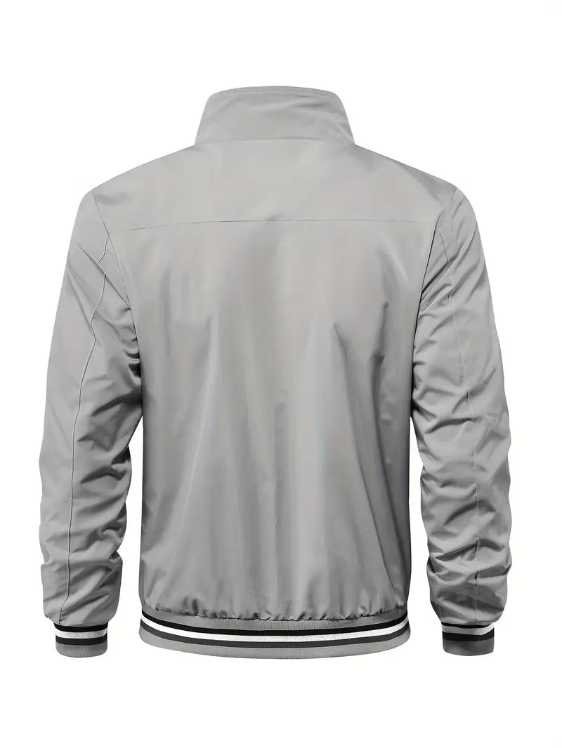 Stanton - Casual Stand Collar Zip Up Jacket