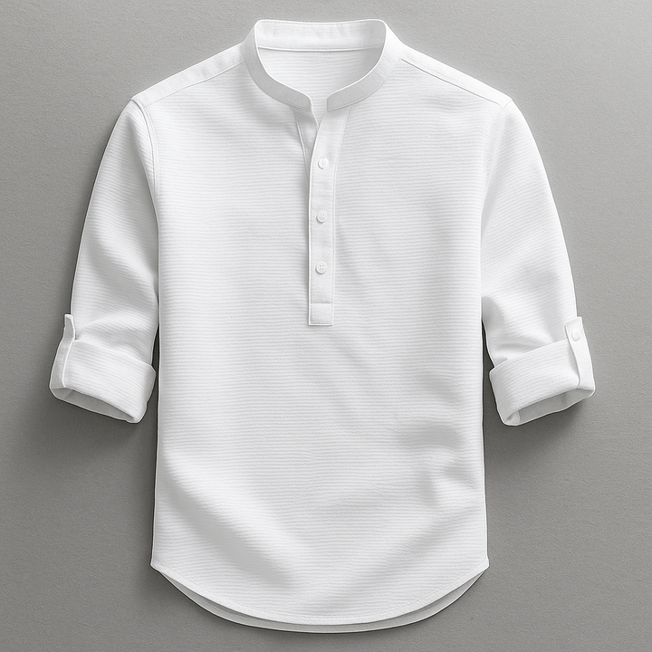 Shon - Long Sleeve Shirt With Button Down Collar
