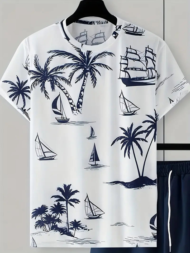 Barea - Elegant Summer Two Piece Printed Set