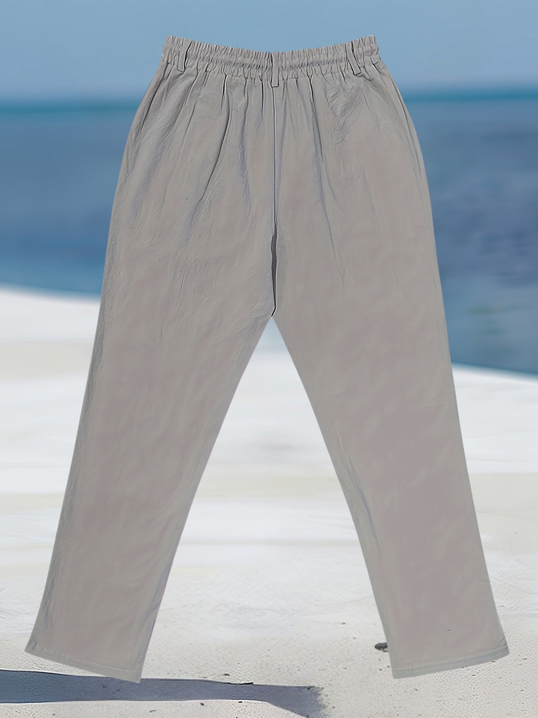 Aznar - Casual Linen Elastic Pant