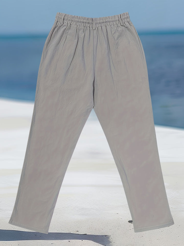 Aznar - Casual Linen Elastic Pant