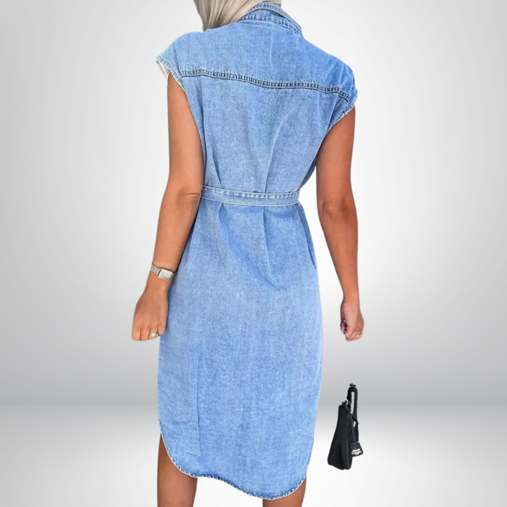 Aleksandra - Chic Denim Dress