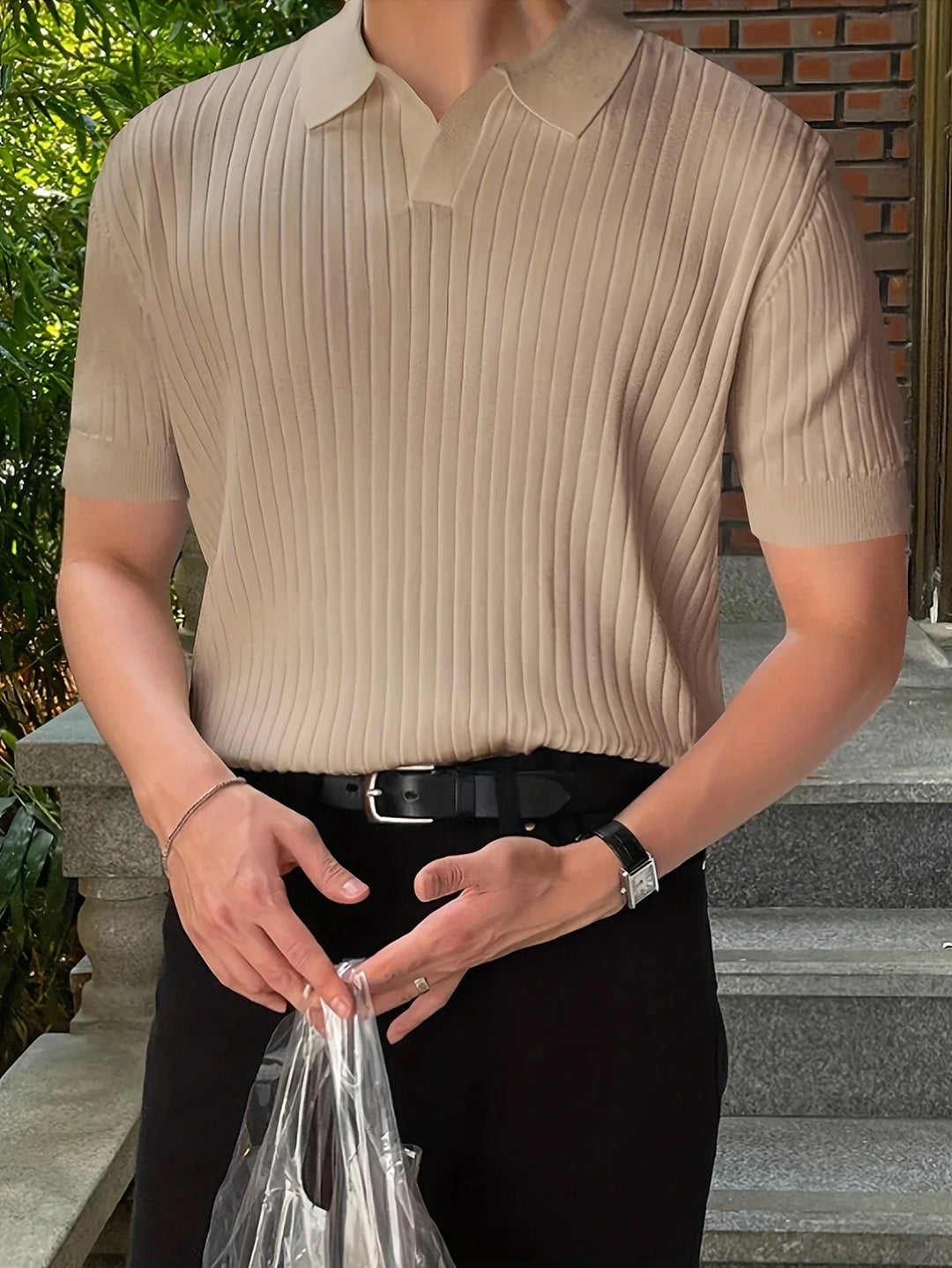 Avgustin - Casual Short Sleeve Polo Shirt