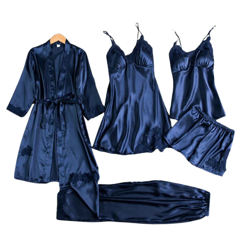 Audrey - 5 Piece Satin Set