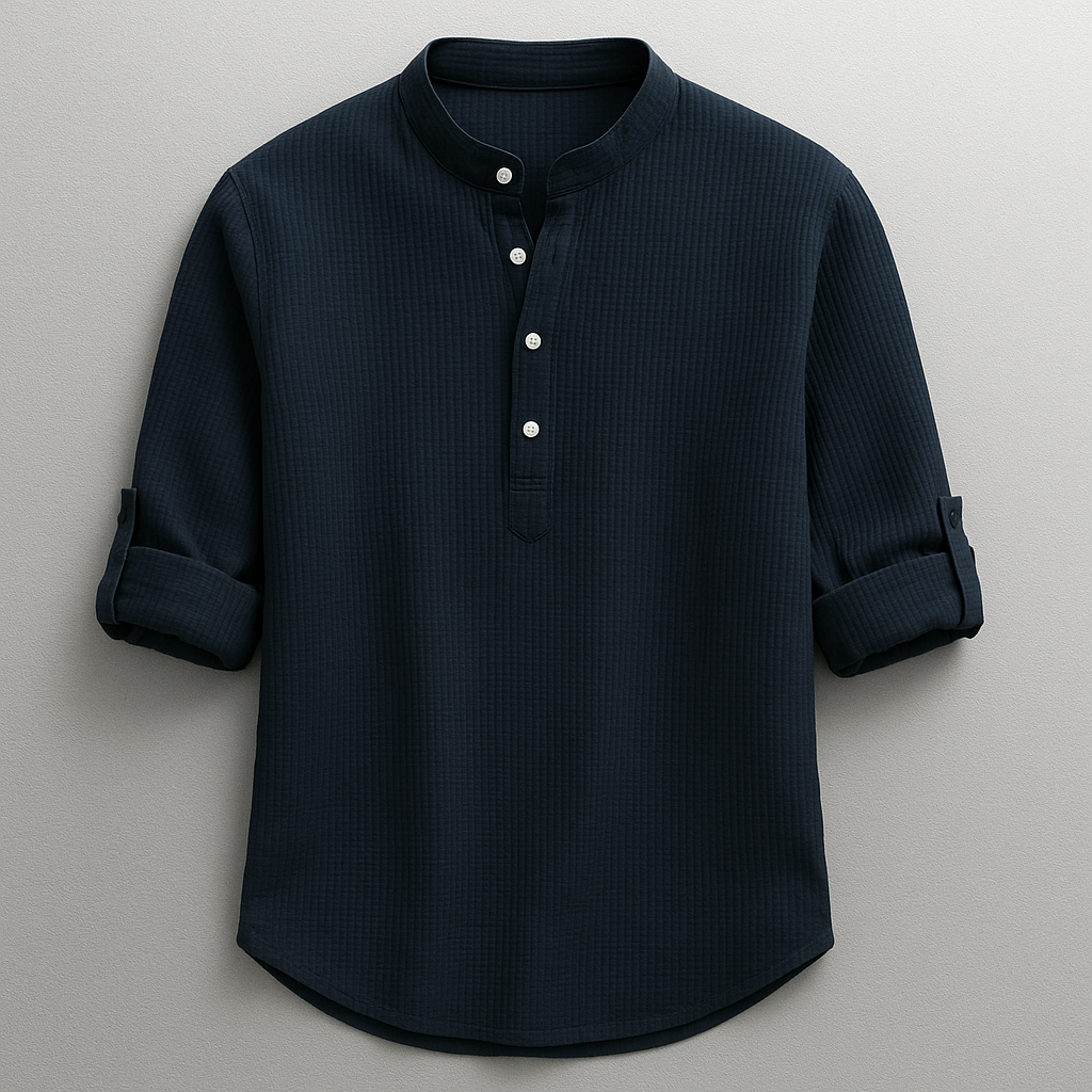 Shon - Long Sleeve Shirt With Button Down Collar