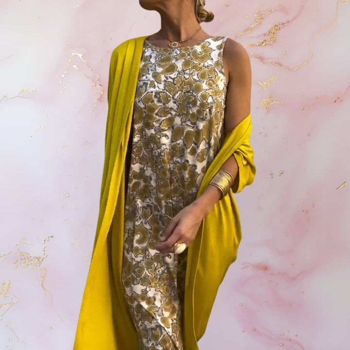 Shelly - Elegant Dress With Cardigan