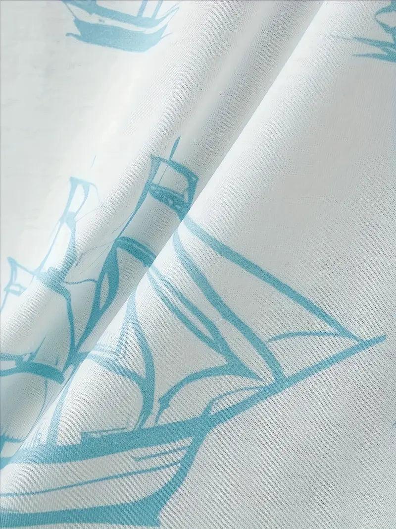 Barea - Elegant Summer Two Piece Printed Set