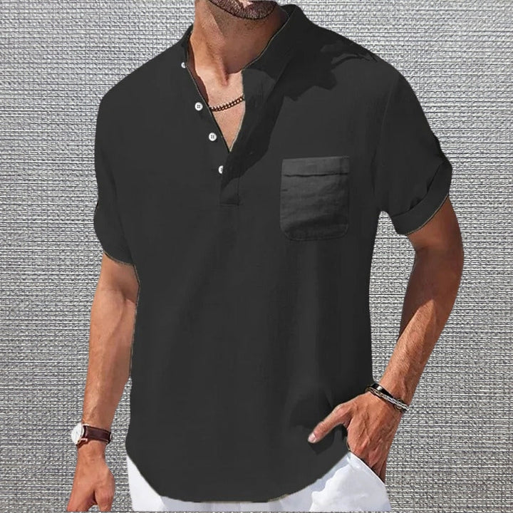 Anthony - Elegant Short Sleeve T Shirt With Pocket