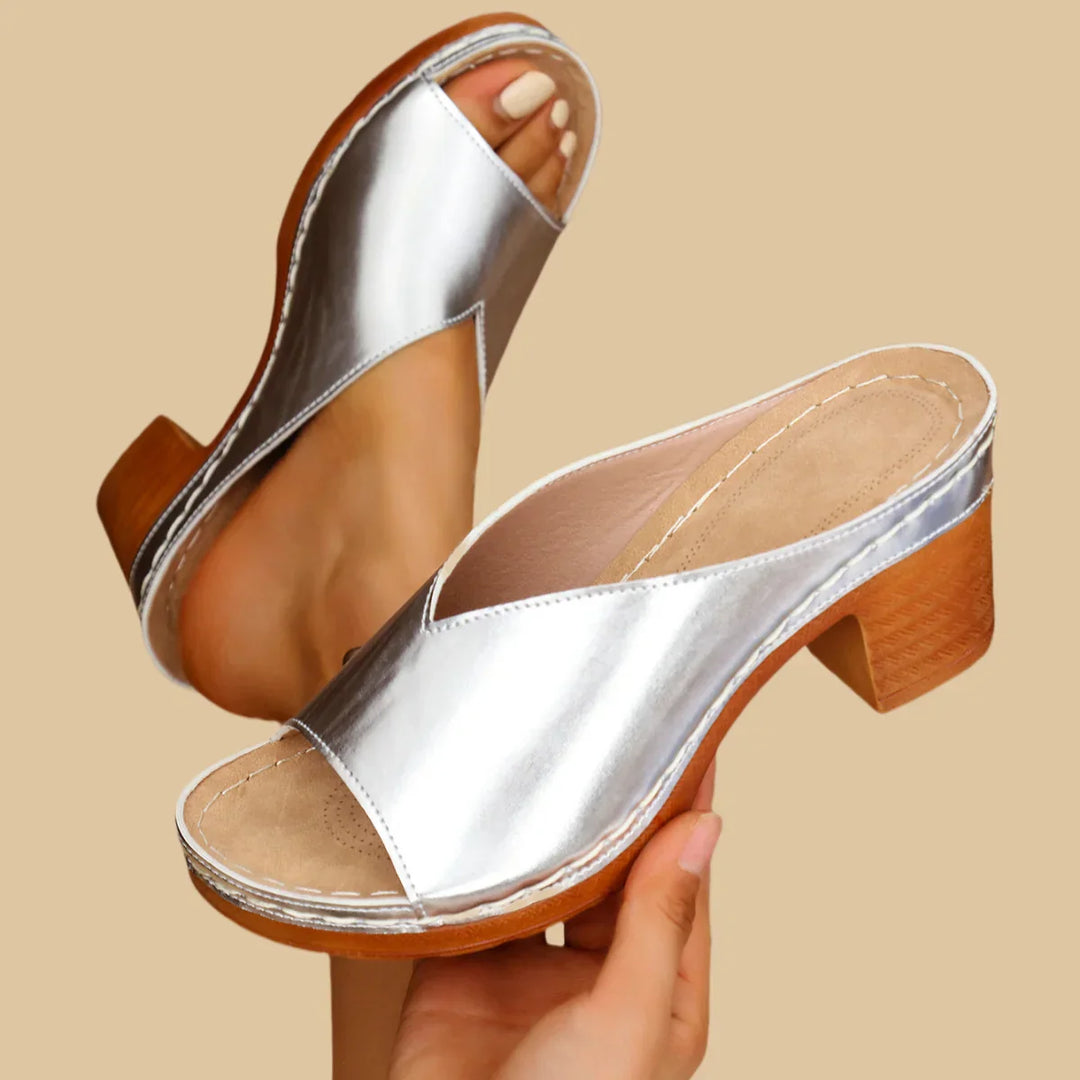 Sorina - Orthopedic Thick Heel Sandal