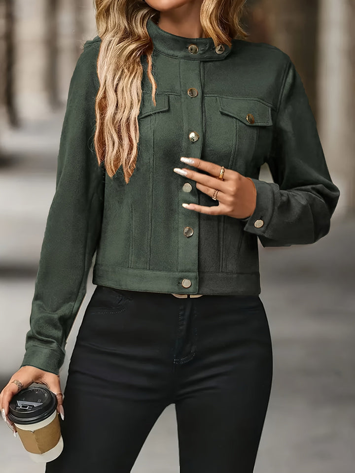 Slavica - Vintage Long Sleeve Jacket With Front Buttons