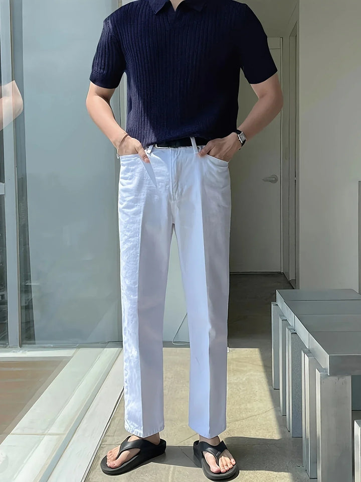 Avgustin - Casual Short Sleeve Polo Shirt