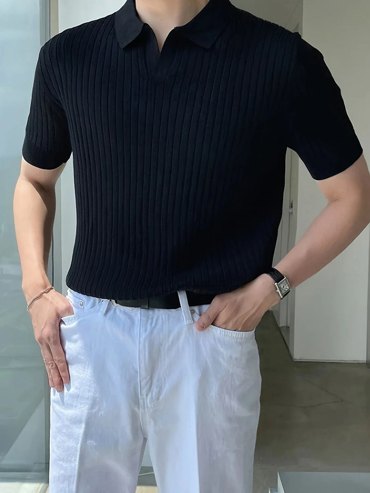 Avgustin - Casual Short Sleeve Polo Shirt