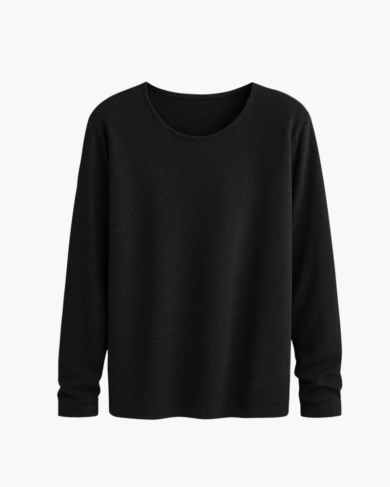 Beltran - Elegant Long Sleeve Knitted Shirt
