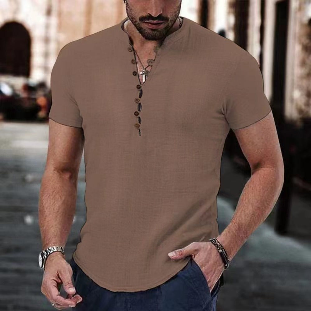 Anestis - Elegant Short Sleeve Shirt