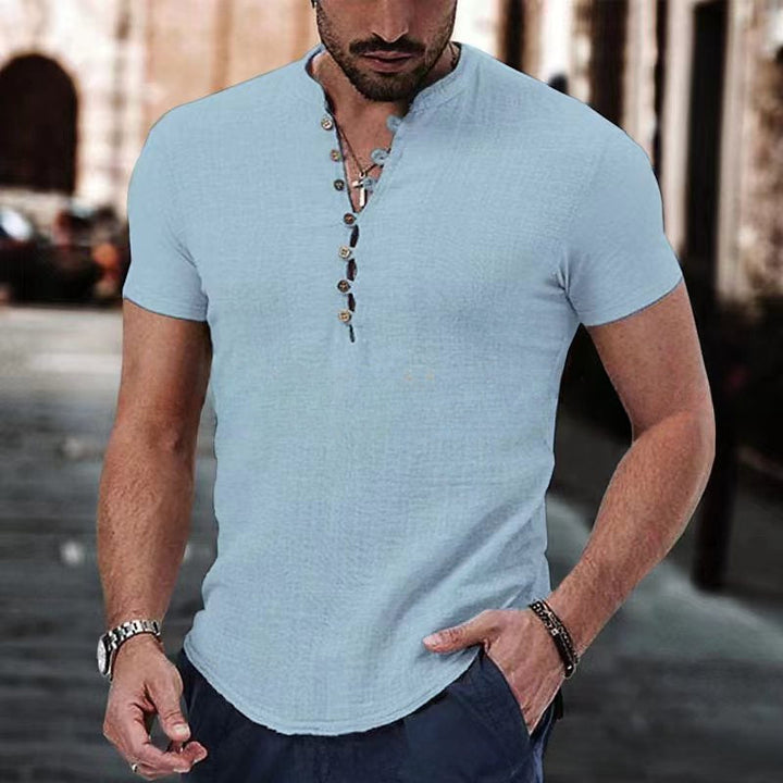 Anestis - Elegant Short Sleeve Shirt