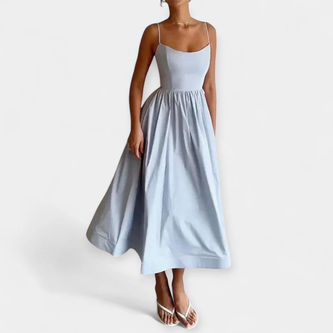 Shelley - Mini Dress With Round Neckline And Straps