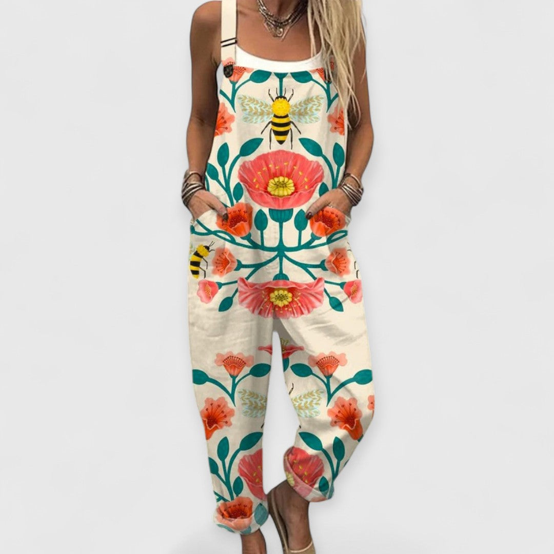 Paulina - Vintage Floral Jumpsuit