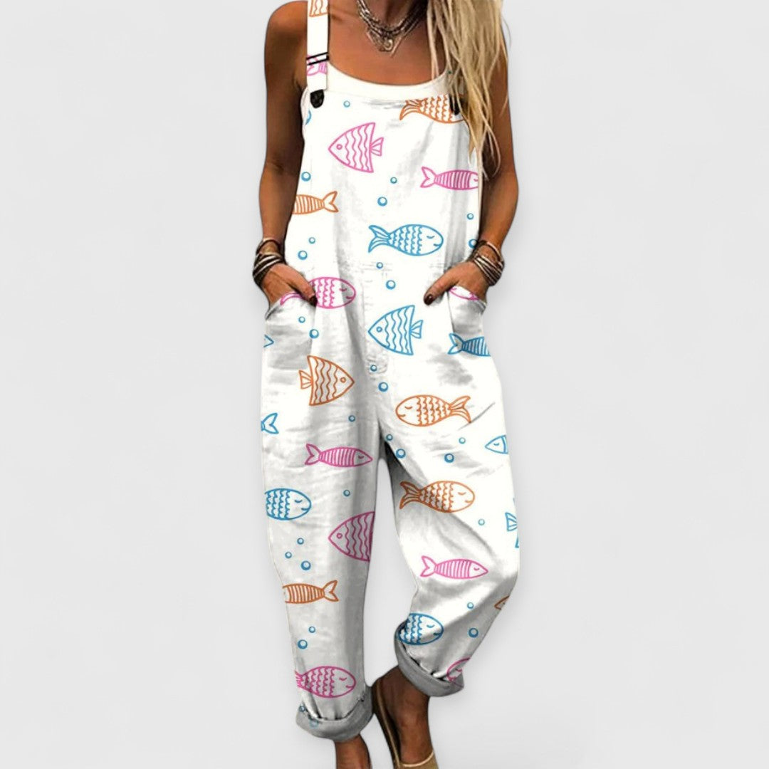 Ellia - Vintage Wide Leg Jumpsuit