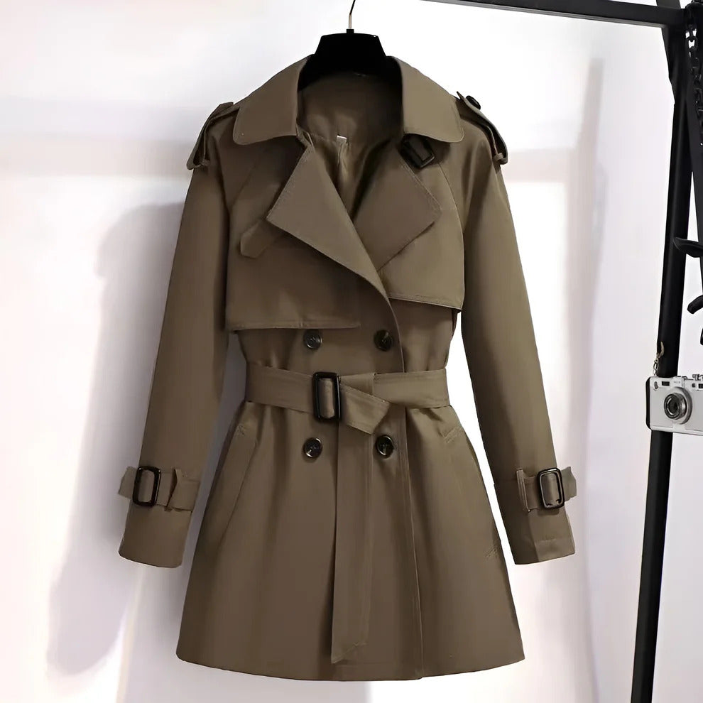 Mirella™ | Short and Chic Trench Coat for Women
