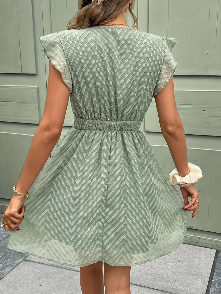 Shirley - Summer Sleeveless Dress With V- Neck