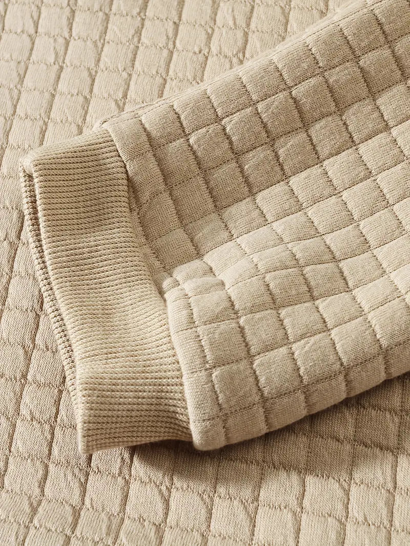 Andreas - Bohemian Plaid Long Sleeve Sweater