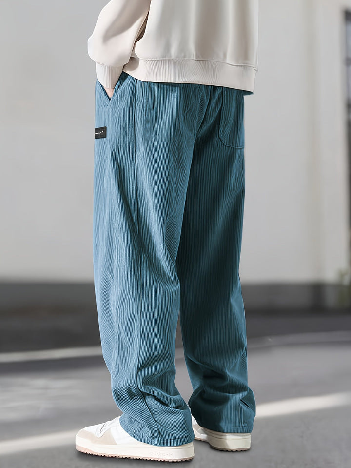 Asher - Straight Leg Pants With Drawstring Waist