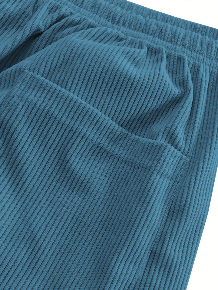 Asher - Straight Leg Pants With Drawstring Waist