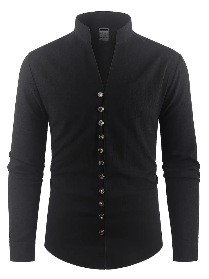 Shayne - Lightweight Cotton Linen Long Sleeve Shirt