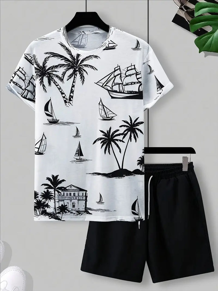 Barea - Elegant Summer Two Piece Printed Set