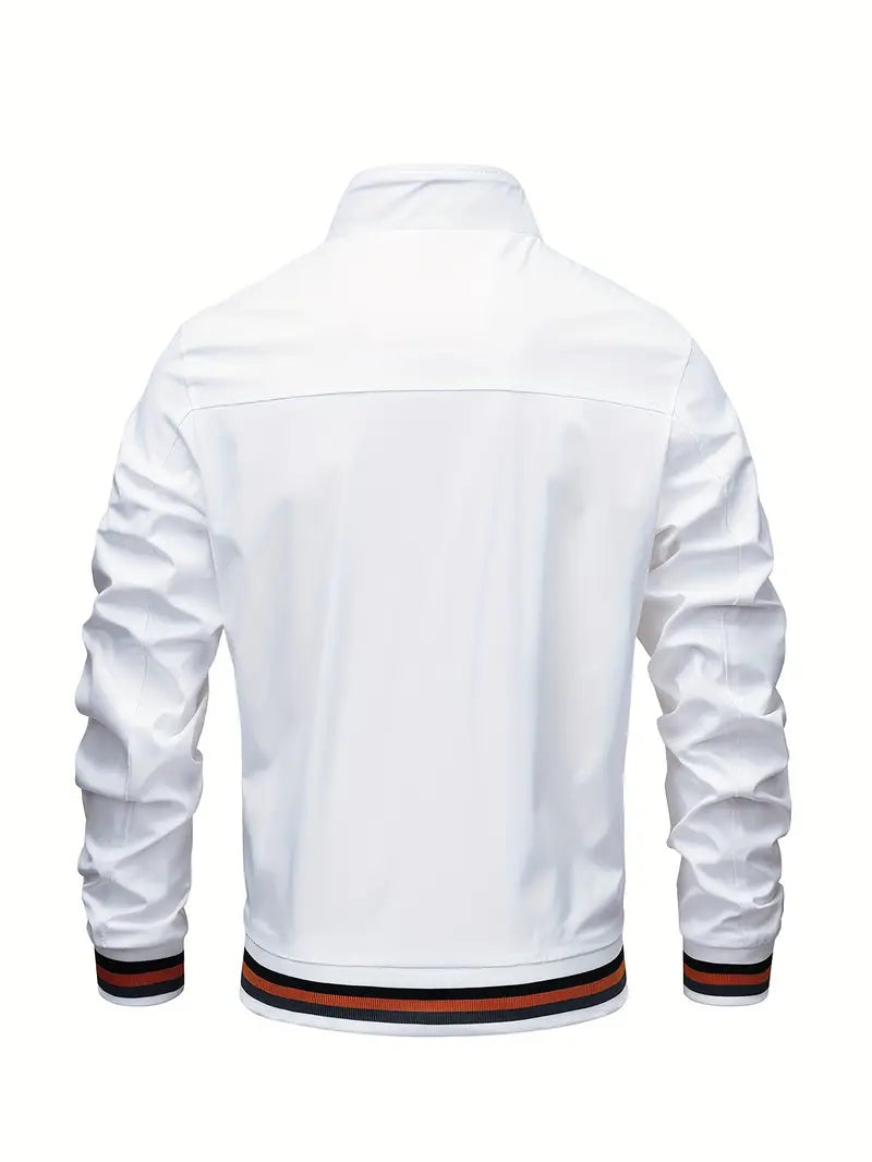 Stanton - Casual Stand Collar Zip Up Jacket