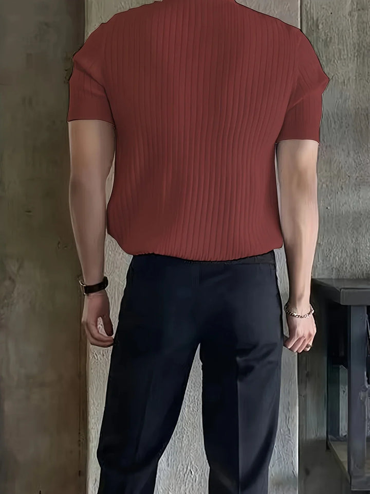 Avgustin - Casual Short Sleeve Polo Shirt