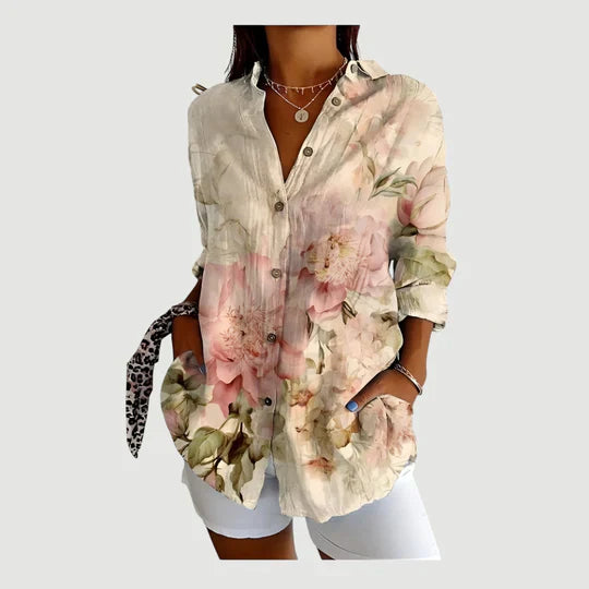 Amalie - Blouse With Colorful Design