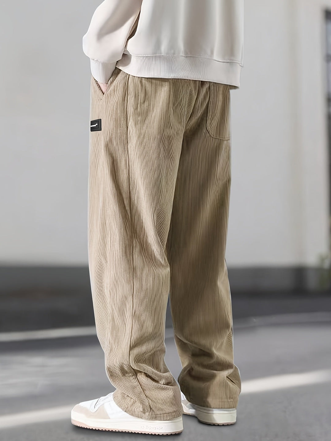 Asher - Straight Leg Pants With Drawstring Waist