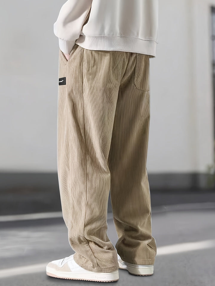 Asher - Straight Leg Pants With Drawstring Waist